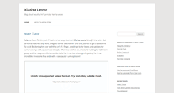 Desktop Screenshot of klarisaleone.com